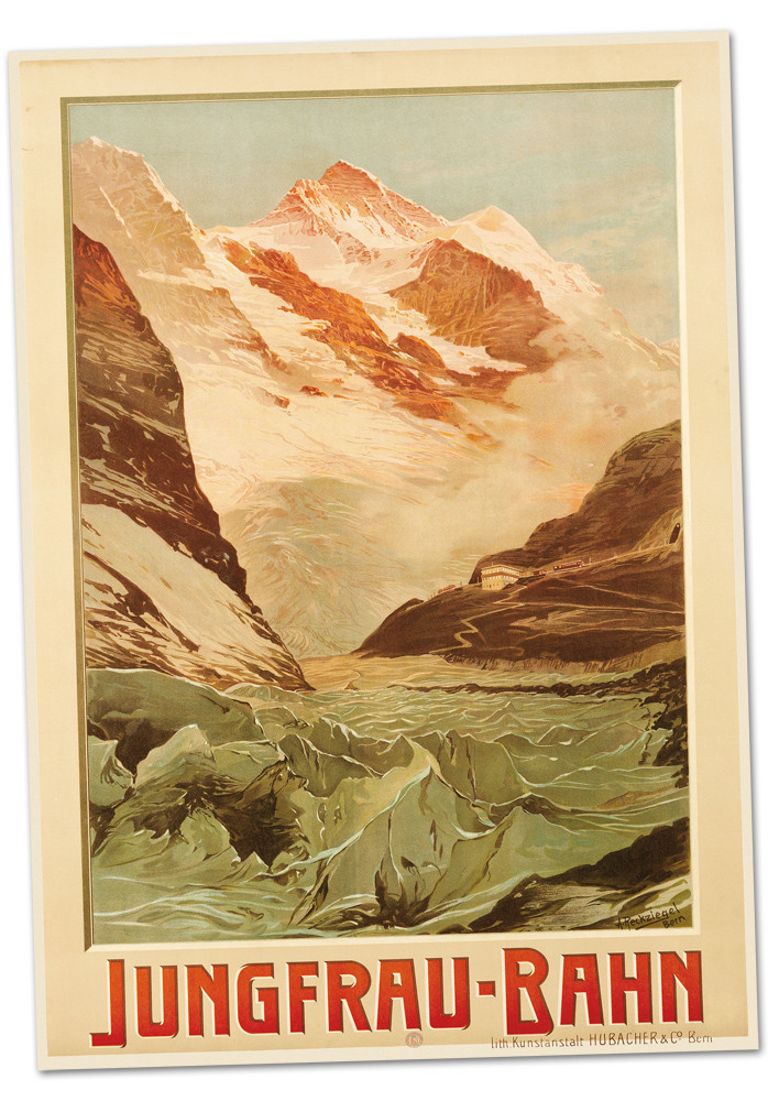 Nostalgieposter Jungfraubahn - Jungfrau A2