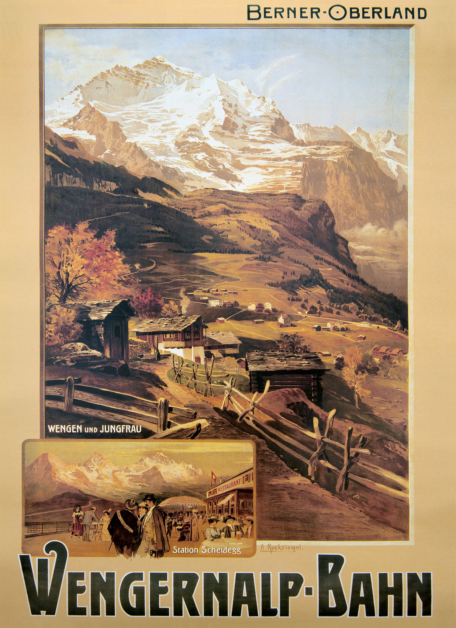 Nostalgieposter Wengernalpbahn