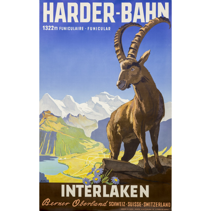 Nostalgieposter Harderbahn Steinbock